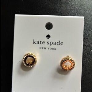 Kate Spade Clear Gold Stud Earrings